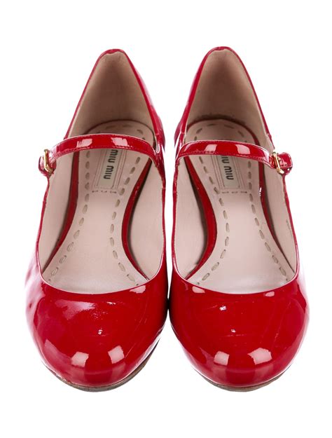 miu miu patent leather flats|Miu Miu Flats for Women .